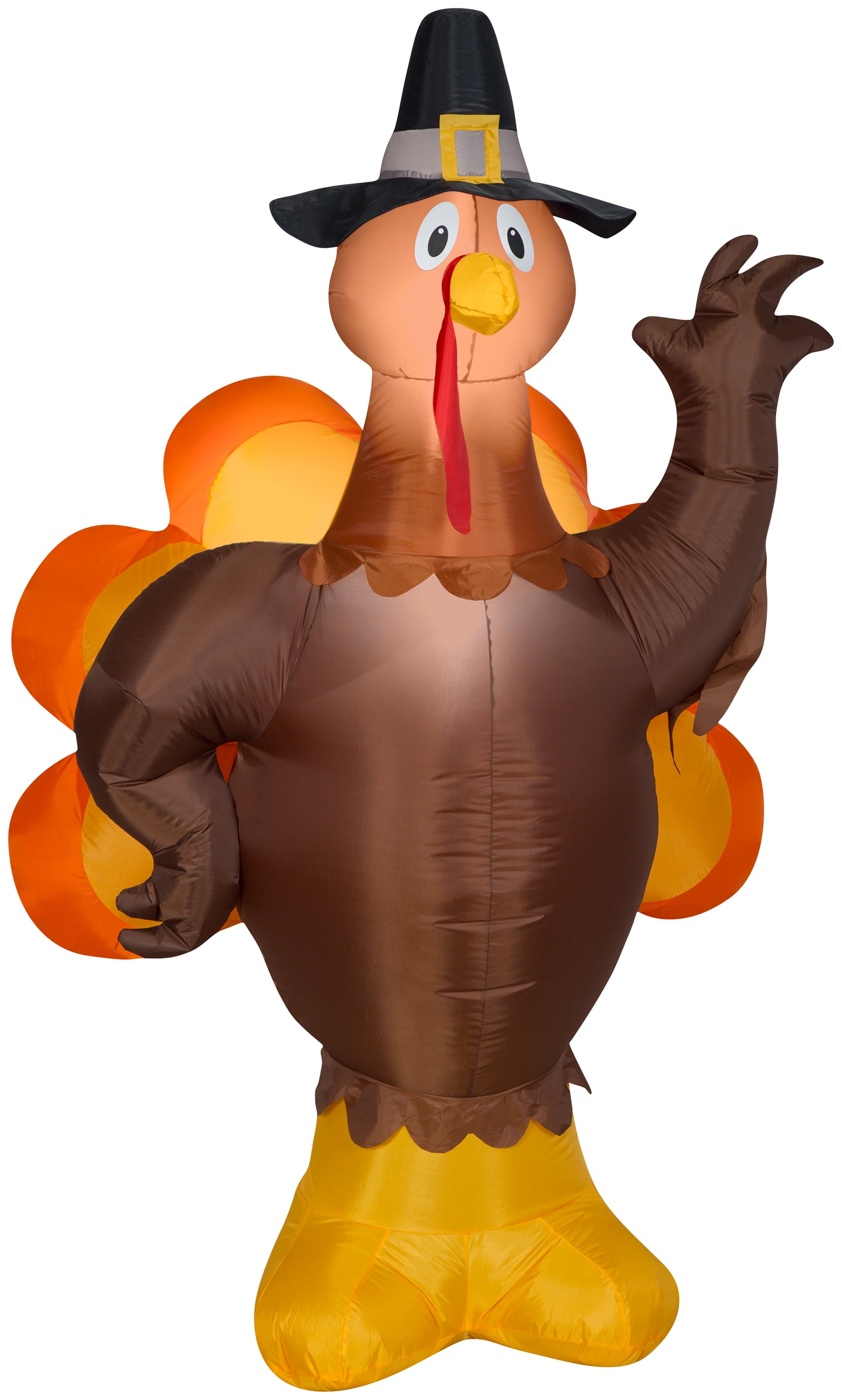 Airblown Inflatable Standing Pilgrim Turkey 6.5ft tall