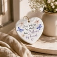 thumbnail image 7 of Heart Acrylic Ornament Keepsake Gift, Friendship Hanging Decor, Christmas Tree Birthday Thanksgiving Holiday Home Decor Pendant, Sentimental Gift For Best Friend, 7 of 7