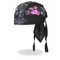 thumbnail image 2 of LADY RIDER STUD - High Quality Micro-Fiber & Mesh Lining Bikers HEADWRAP, 2 of 5