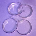thumbnail image 6 of Hoop Earrings for Women,Sterling Silver Hoop Earrings Large Hypoallergenic Lightweight 30/50mm 2 Pairs, 6 of 7
