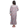 thumbnail image 4 of Moomaya Printed Nightdress For Ladies Cotton Ruffled Border Nursing Nightwear, 4 of 5