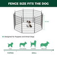 thumbnail image 4 of FXW MiniPaws Unleashed Dog Playpen, Expandable & Portable Design for Yard, RV Camping and Indoor Use, for Puppies and Small Dogs, 24-inch 8 Panels, 4 of 7