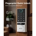thumbnail image 2 of Devo G2 Fingerprint Smart Door Lock, Keyless Entry Door Lock, App Control, Smart Locks for Front Door, Smart Deadbolt Lock, Built-in Bluetooth, Touchscreen Keypad, 8 Months Battery, IP54 Waterproof, 2 of 3