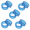 thumbnail image 2 of Tijera de Peluquero Sunnimix Silicona Agarre de Pet Grooming Shear Azul Inserciones de anillos de dedo, 2 of 8