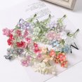 thumbnail image 1 of Paquete de 15 miniflores artificiales decorativas de tela para decoración, 8 cm (1 pieza de cada color), 1 of 5