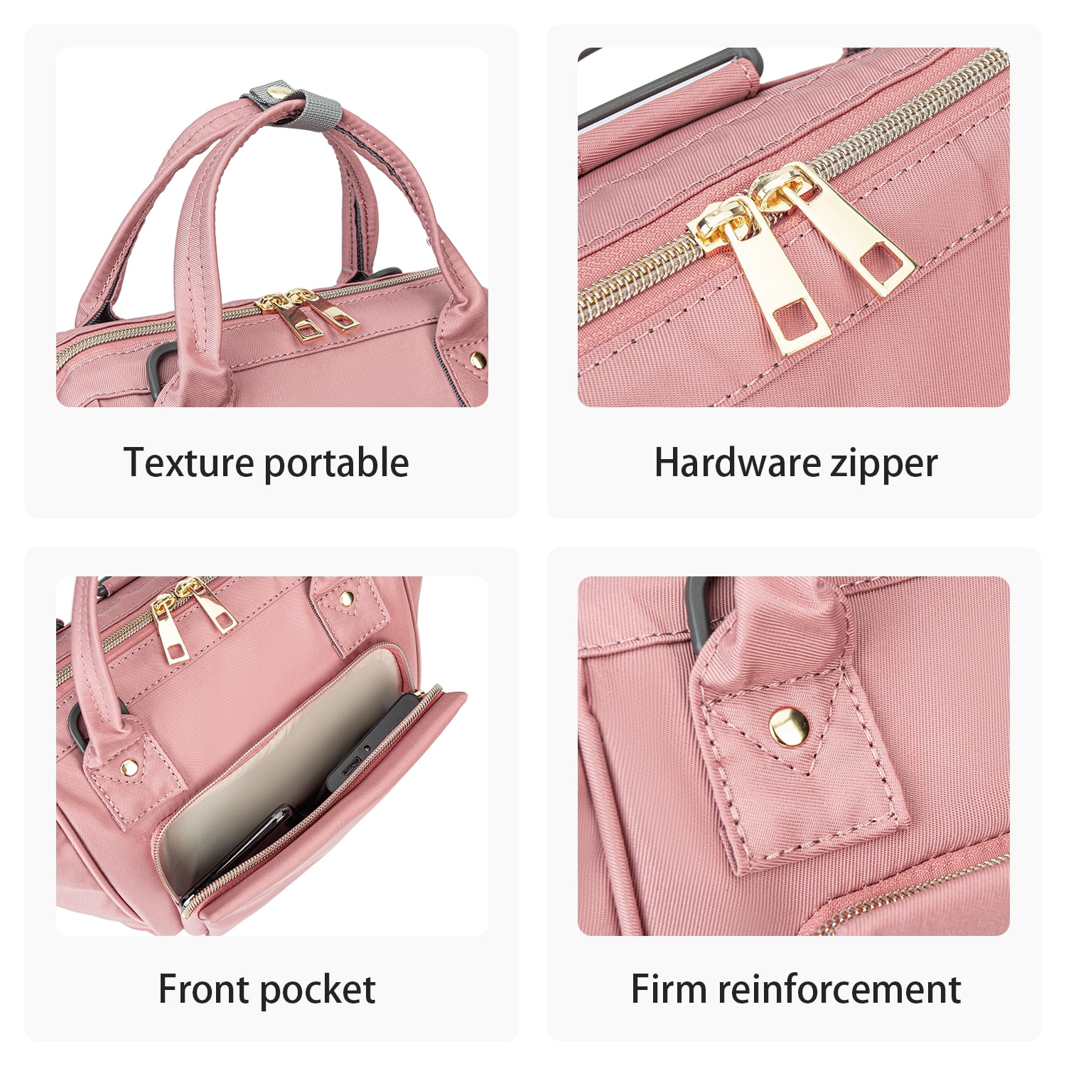 Baby Diaper Bag Nappy Backpack Waterproof Multi-Function Convertible Mini Smart Diaper Bag Backpack for Outdoor