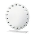 thumbnail image 6 of Impressions Vanity Monarch Pro LED Makeup Mirror, Tabletop with LED Globe Bulbs, Silver, 6 of 9