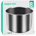 thumbnail image 1 of Pot Intérieur de Rechange TG en Acier Inoxydable pour Autocuiseur 8Qt Compatible avec Modèle d'Autocuiseur 8Qt PPC772 (Ou #PPC772) PPC780 (Ou #PPC780) et Pièces de Pot Intérieur en Acier Inoxydable WAL3, 1 of 5