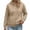 Inverlee Khaki-WOMENS CLOTHES, variant on Womens Waffle Quilted Snap Button Hooded Cardigan Jacket Drawstring Hood Kangaroo Pockets Loose Fit Sweatshirts Jackets Outerwear Coats Pink XL