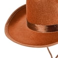 thumbnail image 5 of Staki Toddler Baby Cowboy Hat Infant Baby Boys Girl Cowgirl Hats Kids Western Cowboy Hat(Brown,4-9 Years), 5 of 6