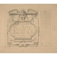 thumbnail image 2 of Jules-Edmond-Charles Lachaise 14x12 Gold Ornate Wood Frame and Double Matted Museum Art Print Titled - Design for an Ornamental Plaque for a Bath House (1830-97), 2 of 4