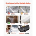 thumbnail image 5 of KFFKFF 3600 PSI 2.6 GPM Gas Pressure Washer w/26 ft High Pressure Hose 5 Nozzles Gas Powered Washer, 5 of 8