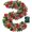 9FT-Snowy-Warm White Lights, variant on Auto Timer & 8 Modes 9Ft by 10 Inch 50 LED Prelit Christmas Garland Decorations Xmas Garland Fireplace Door Stairs Home Outdoor