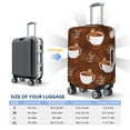 thumbnail image 6 of Naloa Sloths Need More Coffee Elastic Suitcase Protector, Travel Suitcase Protector Cover Fits 18-32in Suitcase - X-Large, 6 of 9