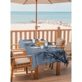 thumbnail image 2 of Outdoor Tablecloth with Umbrella Hole for Patio/Picnic/Party/Camping, Blue Black Branches Waterproof Table Cloth Rectangle Table Cover Washable, Botanical Dead Tree Birds (60"x 102"), 2 of 8