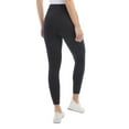 thumbnail image 3 of Leggings for Women - Workout Yoga Pants - High Waisted Active Leggings with Side Pockets (Floral Black, M), 3 of 7