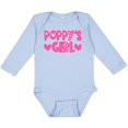 thumbnail image 3 of Inktastic Poppy's Girl Pink with Hearts Girls Long Sleeve Baby Bodysuit, 3 of 5