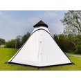 thumbnail image 2 of Portable Double Layers Waterproof Breathable Family Camping Indian Teepee Tent for 4 Person, 2 of 7