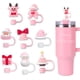 thumbnail image 1 of Genérico Paquete de 8 Cubiertas para Popotes de Termos Stanley - Juego de Protectores y Tapas Antipolvo para Accesorios de Vasos Térmicos (Pink), 1 of 3