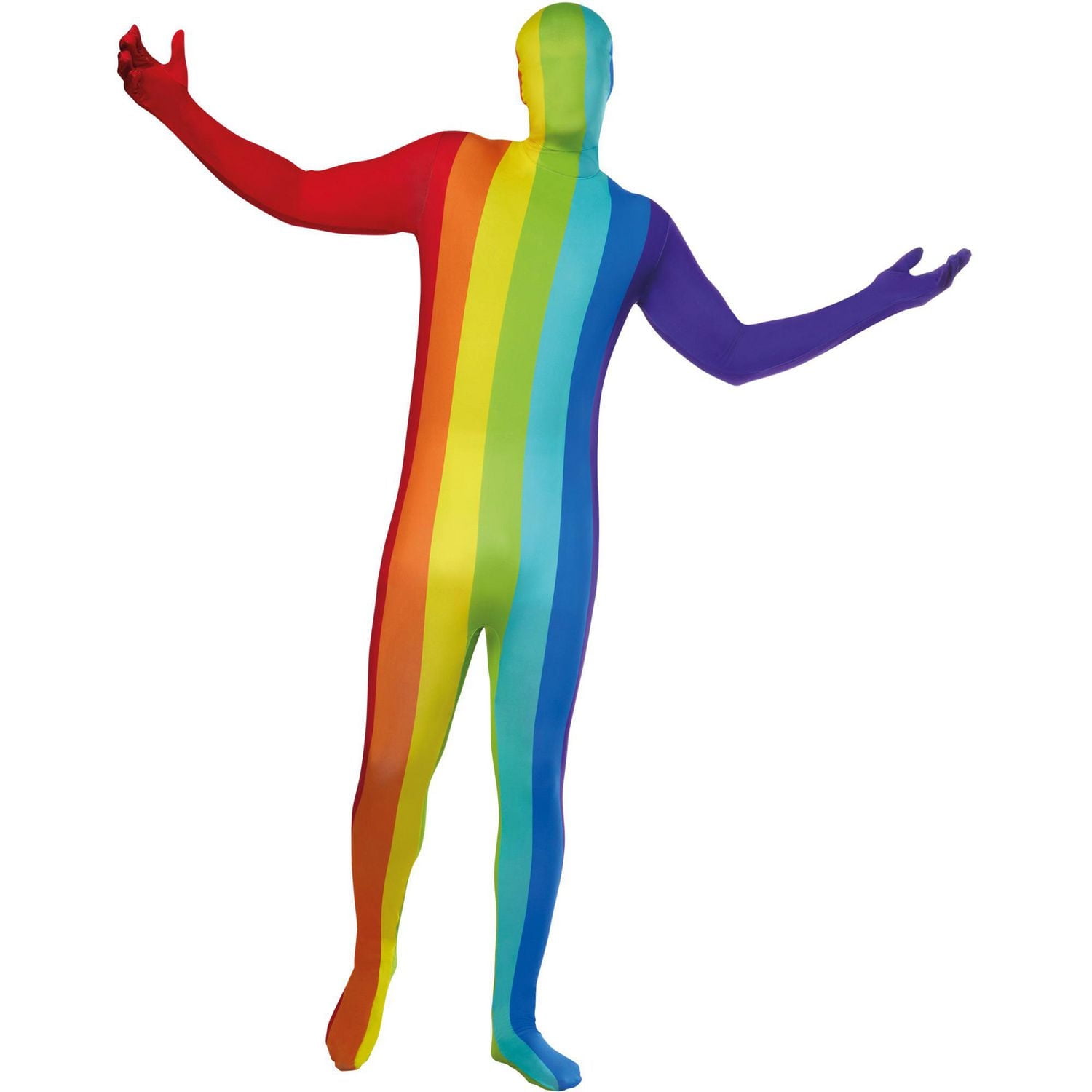 Morphsuits Adult Rainbow Skinsuit Halloween costume, Small