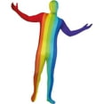 thumbnail image 1 of Morphsuits Adult Rainbow Skinsuit Halloween costume, Large, 1 of 5