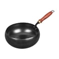 thumbnail image 1 of Sartén Wok Wok de Cocina Manual Forjado Universal Versátil Mango de Madera Wok Chino sin tapa, 1 of 9