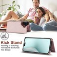 thumbnail image 3 of Dteck Flip Leather Wallet Case for iPhone 16 5G, Crossbody Wallet Phone Case with Credit Card Holder Strap Lanyard, Women Girl Purse Kickstand, Pink, 3 of 8