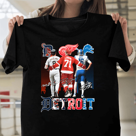 Matt Vierling Dylan Larkin Jared Goff Detroit Sports Legends Fan Merch V1130299 Unisex T-Shirt, Size Up to 5XL