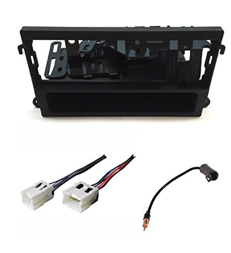 Compatible with Jeep Cherokee 1997 1998 1999 2000 2001 Single DIN Stereo Harness Radio Install Dash Kit Package 