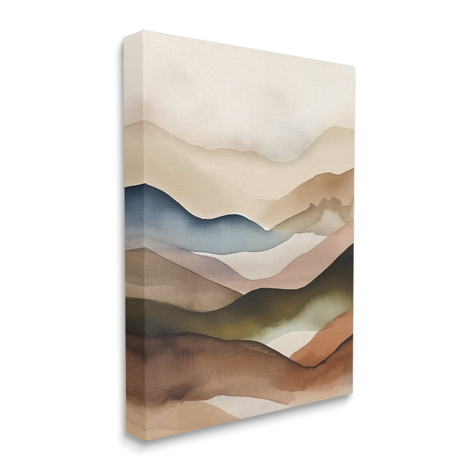 Stupell Industries Abstract Mountain Range Landscape Painting Gallery Wrapped Canvas Art Print Wall Art, 24 x 30