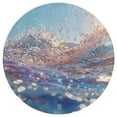 thumbnail image 3 of Water Splash Ripple Floral Medallion Round Rug - Small Round Area Rug, Soft Non-Slip Machine Washable Bedroom Mat Indoor Accent Entry Carpet for Office Desk Dorm Hallway, 3 of 6