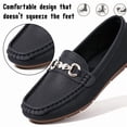 thumbnail image 4 of CHICVOMEY Penny Loafers for Women Flats Business Casual Loafers Comfortable Lightweight Work Dressy Loafers Slip On Flats with Memory Foam Insole, 4 of 10