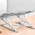 thumbnail image 3 of Soporte portátil para ordenador portátil, soporte para ordenador portátil para escritorio antideslizante, Apple Silver Feliz Sencillez, 3 of 5