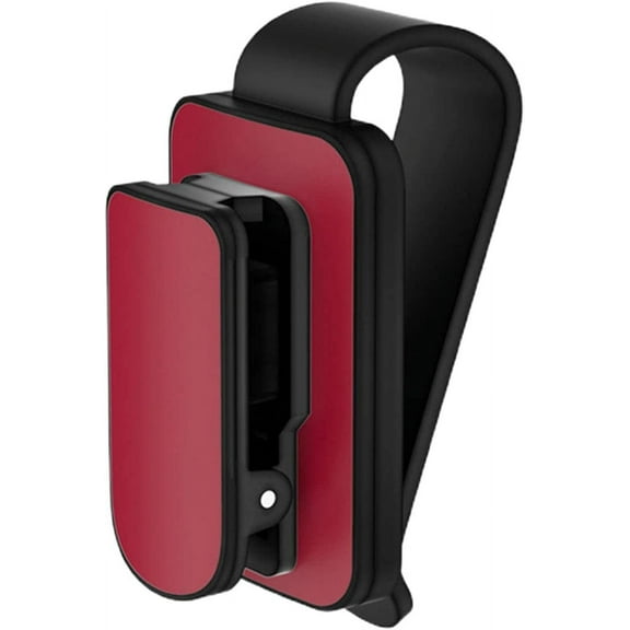 Sun Visor Sunglasses Clip Organizer Fashion Car Glasses Holder for Auto SUV, Black Red