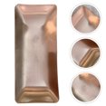 thumbnail image 1 of Bandeja de baño de metal dorado, bandeja para toallas, bandeja de acero inoxidable, organizador de tocador, plato, joyería, servilleta, rectangular, 1 of 5