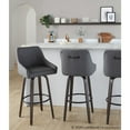 thumbnail image 5 of LumiSource Hannah 30" Fixed-Height Barstool - Set of 2, 5 of 10