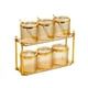 thumbnail image 2 of Recipiente transparente para condimentos, bandeja escalonada con tapa y bandeja, elegante bandeja para frutos secos, botellas para condimentos, latas, 2 of 8