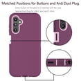 thumbnail image 6 of eBizware for Samsung Galaxy A14 5G Case,Shockproof Heavy Duty Armor Rugged Rough Hard Plastic Rubber Silicone Bumper 2-Layer Hybrid Protective Cover Case for Samsung Galaxy A14 5G, Wine, 6 of 9