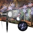 thumbnail image 3 of Christmas Snowflake Light Dynamic Projector Moving Projection Lights Snow Lamps 180 Degree Rotatable Landscape Outdoor Holiday Lawn, 3 of 8