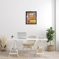 thumbnail image 2 of Happy Pink Pig Sunny Farm Animals & Insects Painting Jet Black Framed Art Print Wall Art, 2 of 6