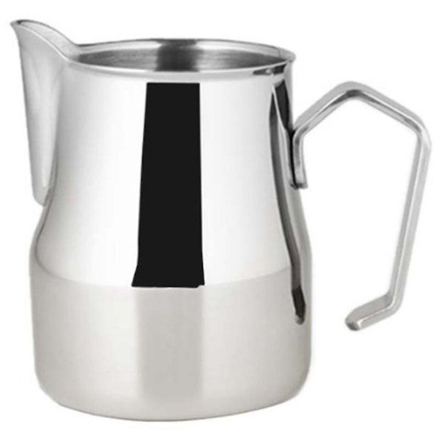 Jarra de acero inoxidable para espumar leche, tazas gruesas para café con leche, jarra de leche italiana para café con leche