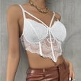 thumbnail image 5 of Viikei Womens Tank Top Camisoles for Women Plus Lace Beauty Back Solid Strap Wrap Hollow out Bra Underwear Vest Sling, 5 of 7