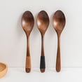 thumbnail image 5 of Handcrafted Natural Wooden Spoon 7.2 Inch Sturdy Kitchen Utensil for Cooking and Serving, 5 of 8