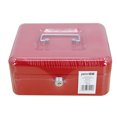 thumbnail image 5 of Pen+Gear Steel Cash Box with Key Lock, 7.87"W x 6.38"D x 3.5"H, Red, 5 of 5