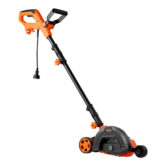 VEVOR Lawn Edger, 8-inch Blade Length, 12 Amp Electric Edger Lawn Tool, 4000 RPM, with 3-Position Blade Depth, 65 Mn, Pivoting Handle, Dual Wheels