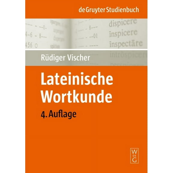 de Gruyter Studienbuch Lateinische Wortkunde, (Paperback)