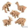 DIY 3D Dinosaur Cardboard Stand-Up Assortment