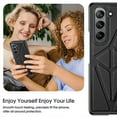 thumbnail image 5 of Frusde Compatible with Samsung Galaxy Z Fold 5 Leather Case with Screen Protector Anti-Drop Business Case-Brown, 5 of 5