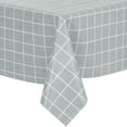 thumbnail image 2 of REGALWOVEN Plaid Tablecloth Rectangle Table Cover for Dining Room and Restaurant, Light Grey 55'x79', 2 of 5