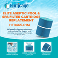 thumbnail image 2 of Hurricane HF8465-01M Elite Aseptic Pool & Spa Filter Cartridge Replacement, Blue, 2 of 7